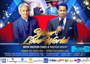 Pastor Chris and Pastor Benny LIVE on Your LoveWorld